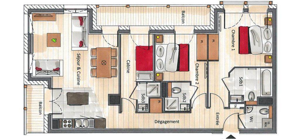 Plan intérieur