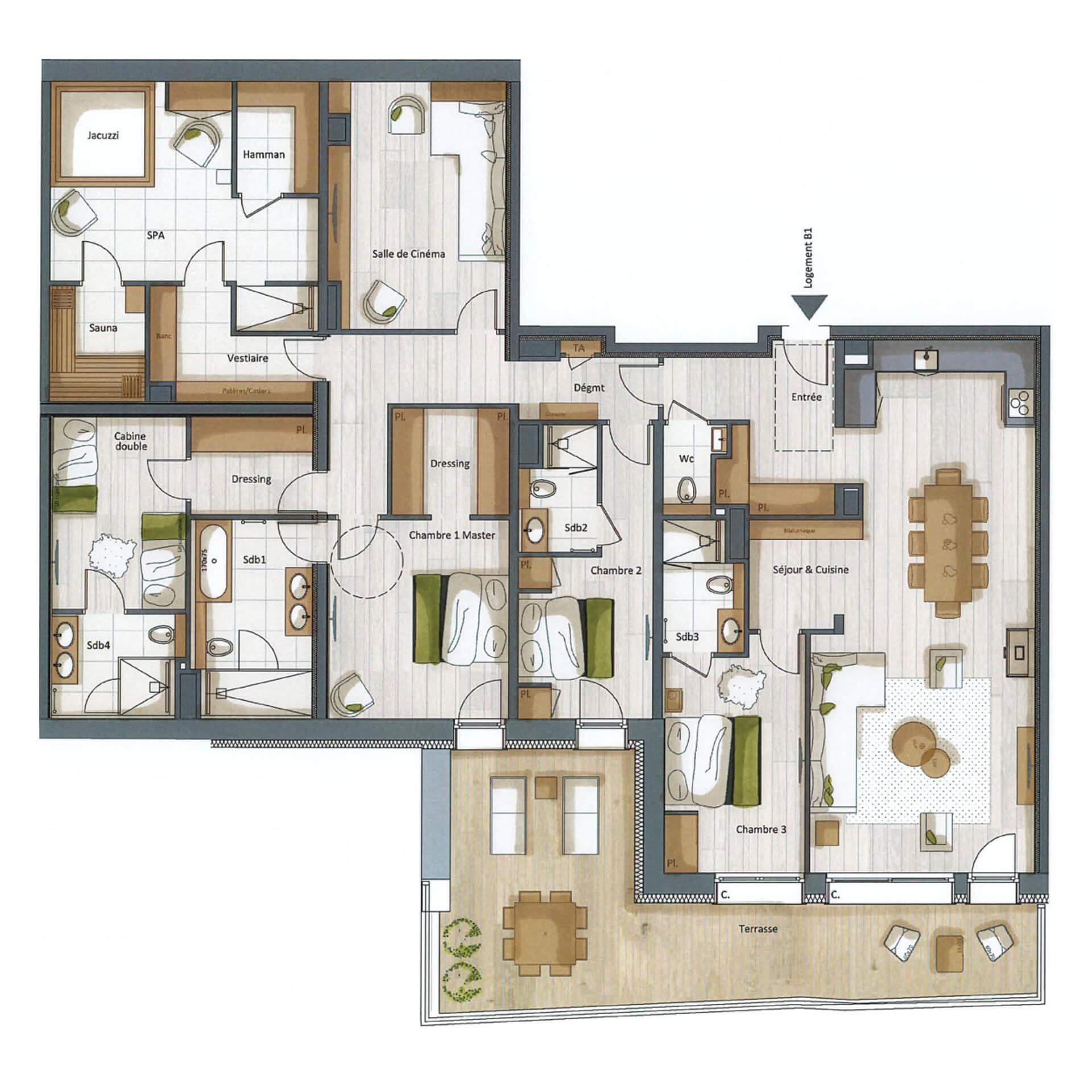 Plan intérieur