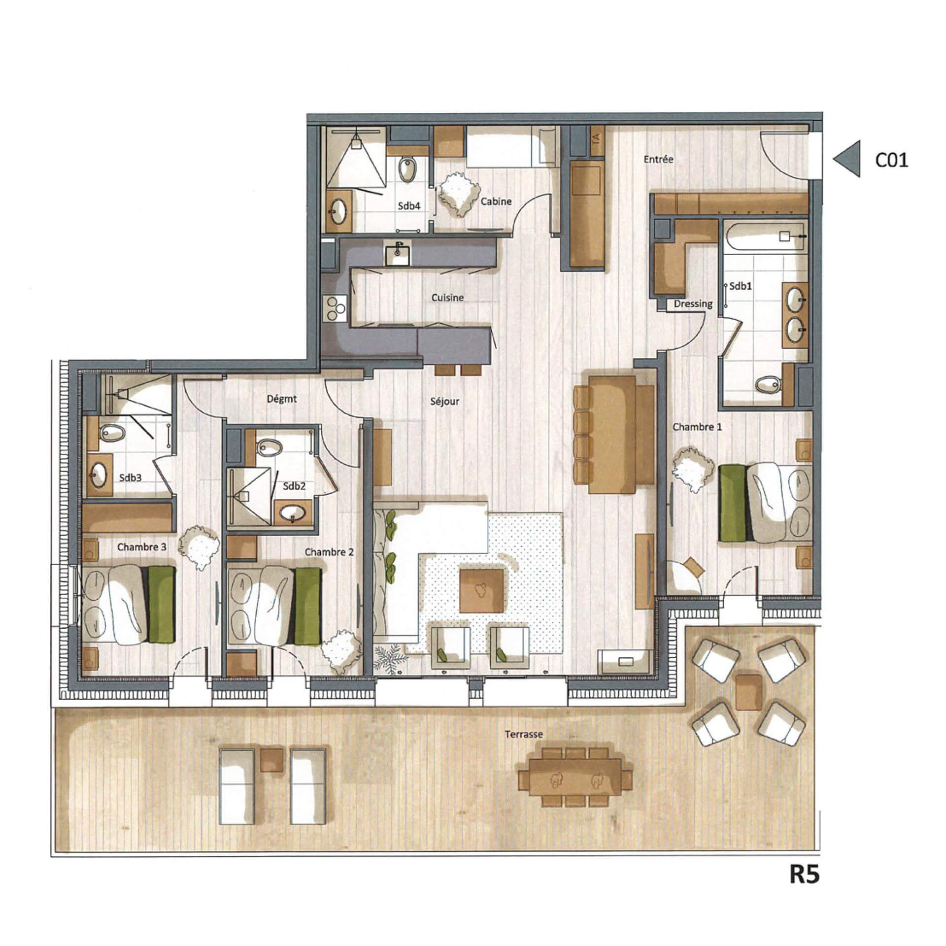 Plan intérieur