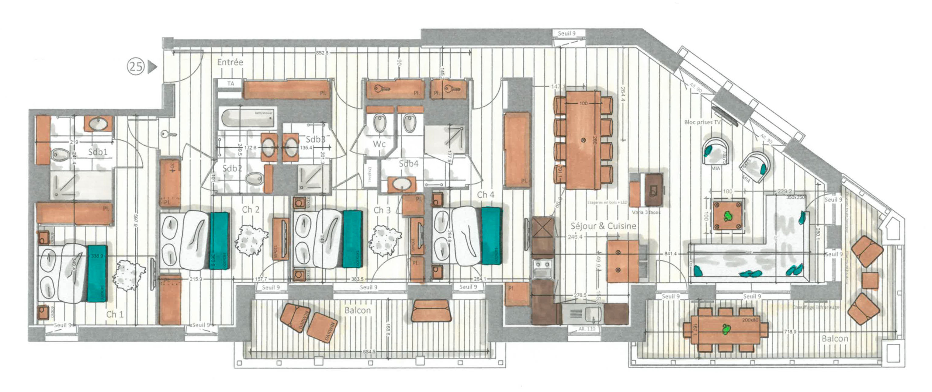Plan intérieur