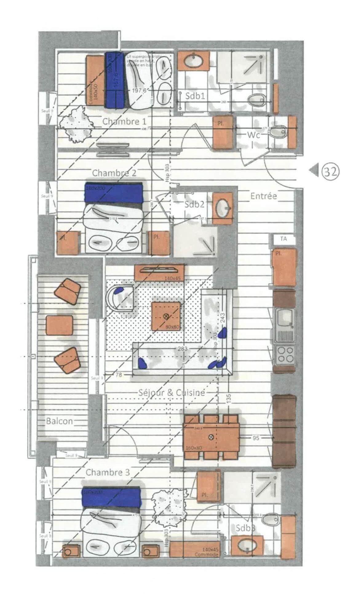 Plan intérieur