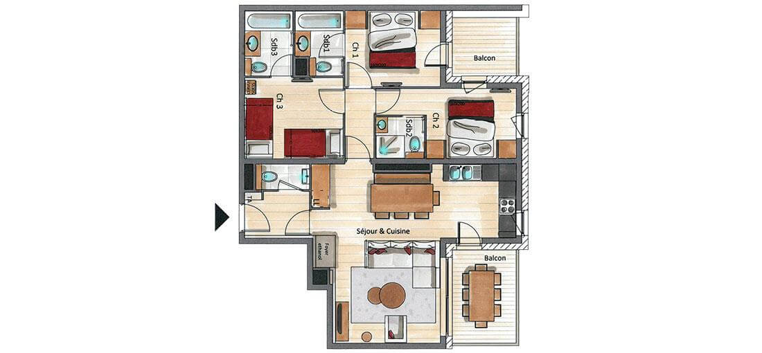Plan intérieur