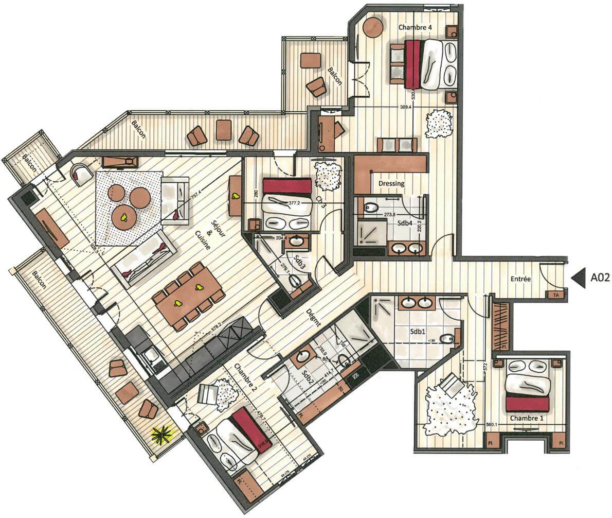 Plan intérieur