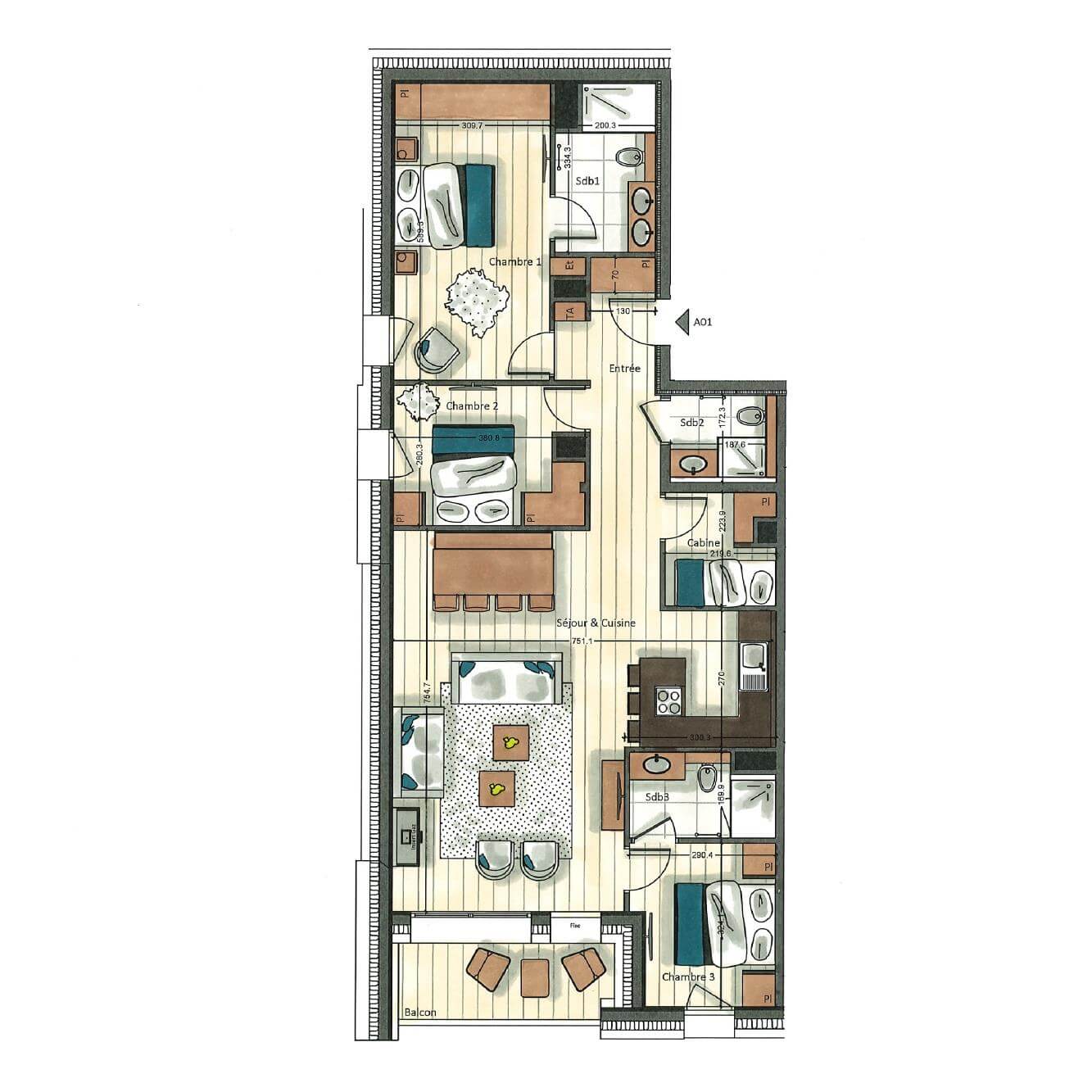 Plan intérieur