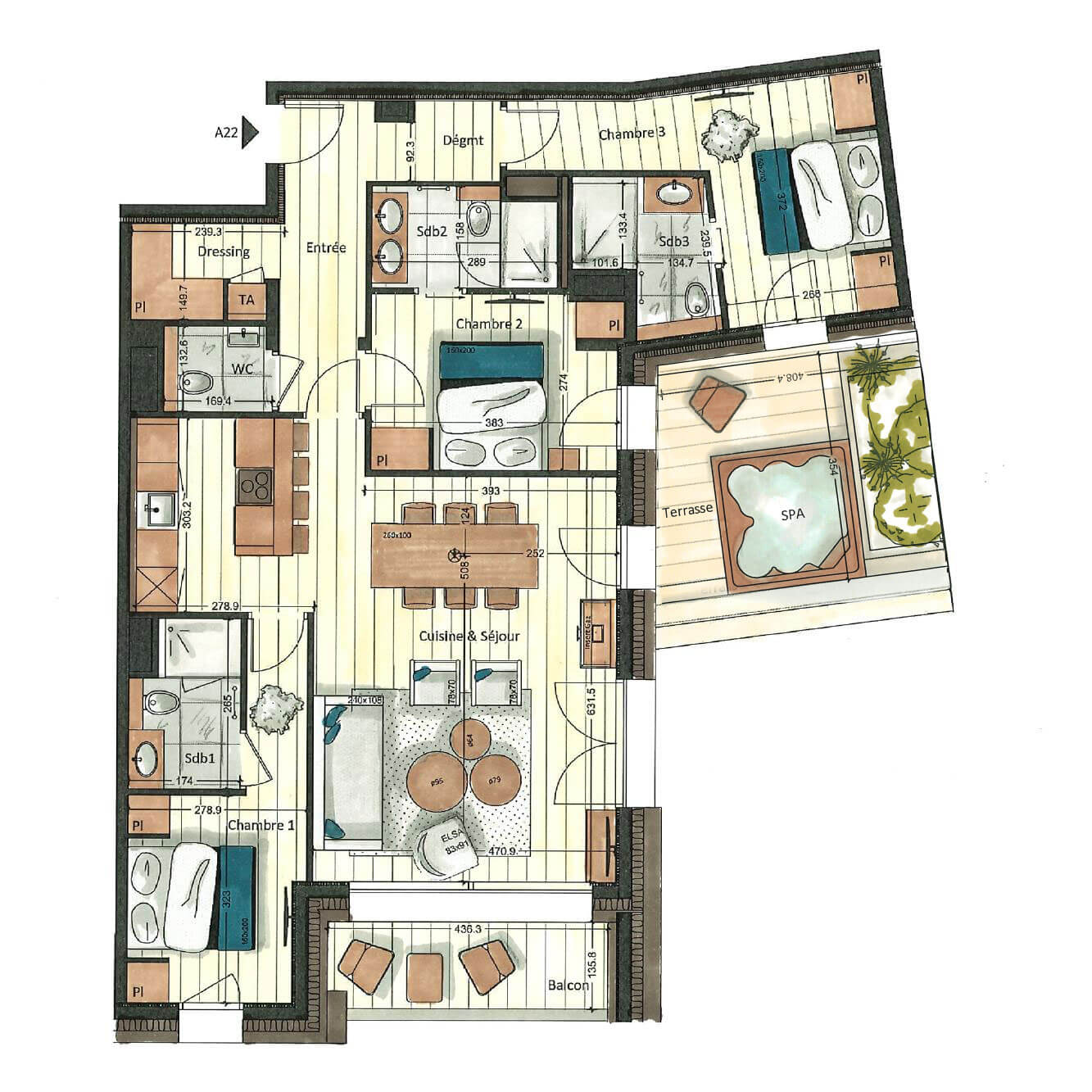 Plan intérieur